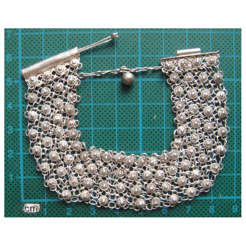 Güverse İşçilikli Gümüş Bileklik_849