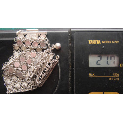 Güverse İşçilikli Gümüş Bileklik_849