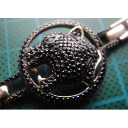 Kaplan Figürlü Gümüş Bileklik_851