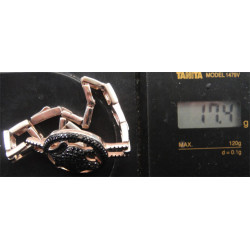 Kaplan Figürlü Gümüş Bileklik_851