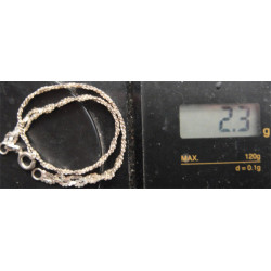 Saç Örgülü Gümüş Bileklik_852