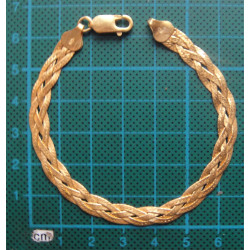 Saç Örgülü Gümüş Bileklik_853