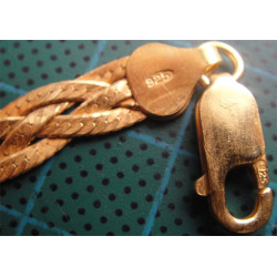 Saç Örgülü Gümüş Bileklik_853