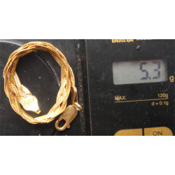 Saç Örgülü Gümüş Bileklik_853