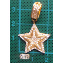 Zirkon Taşlı Yıldızlı Gümüş Kolye Ucu_1726