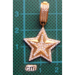 Zirkon Taşlı Yıldızlı Gümüş Kolye Ucu_1726