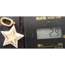 Zirkon Taşlı Yıldızlı Gümüş Kolye Ucu_1726