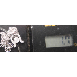 Zirkon Taşlı Kurdelalı Nal Gümüş Kolye Ucu_1731