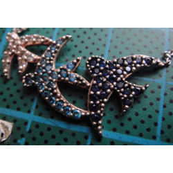 Kırlangıçlı Gümüş Kolye Ucu_1735