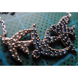 Kırlangıçlı Gümüş Kolye Ucu_1735