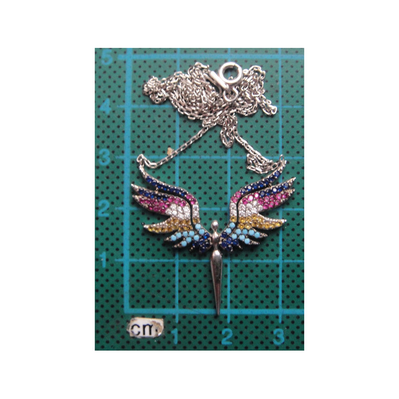 Anka Kuşu Gümüş Kolye Ucu_1738