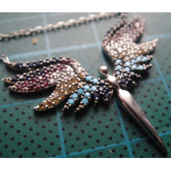 Anka Kuşu Gümüş Kolye Ucu_1738