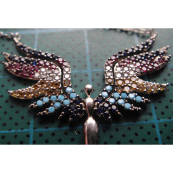 Anka Kuşu Gümüş Kolye Ucu_1738