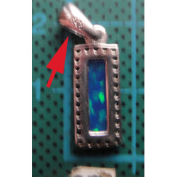 Doğal Taşlı Gümüş Kolye Ucu_1739