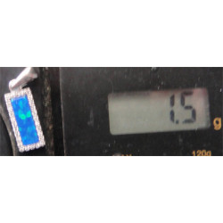 Doğal Taşlı Gümüş Kolye Ucu_1739