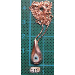 Nazar Boncuklu Gümüş Kolye Ucu_1741