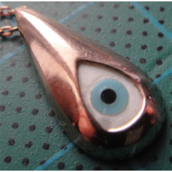 Nazar Boncuklu Gümüş Kolye Ucu_1741