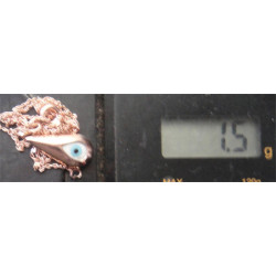 Nazar Boncuklu Gümüş Kolye Ucu_1741