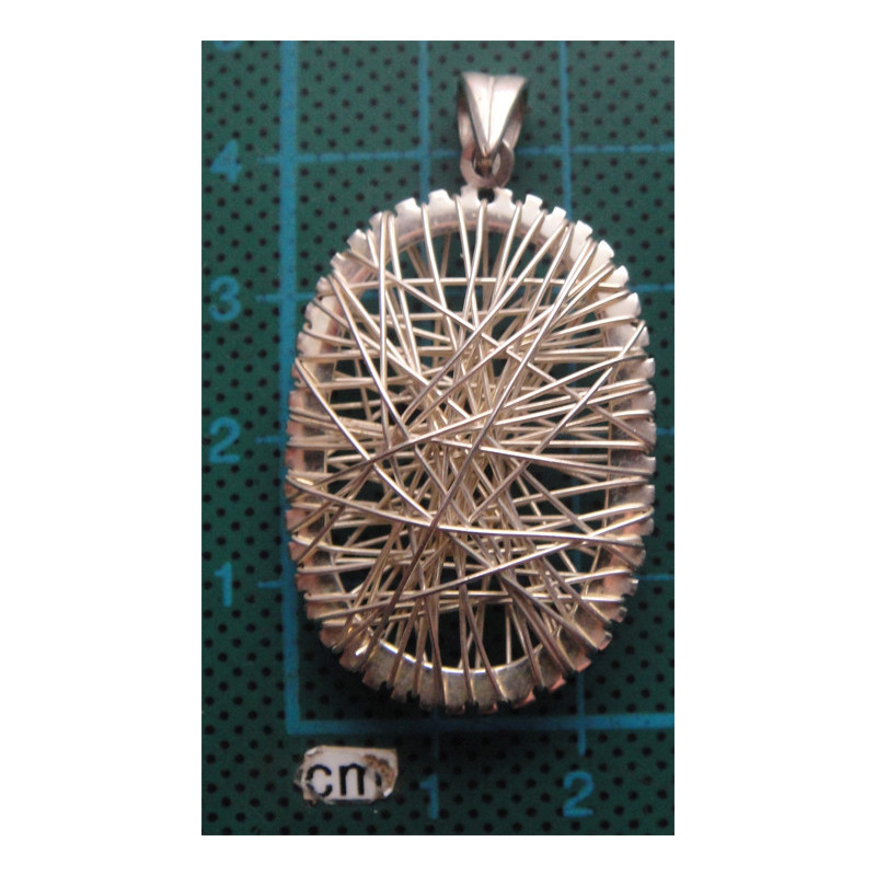 El İşçilikli Gümüş Kolye Ucu_1742