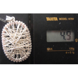 El İşçilikli Gümüş Kolye Ucu_1742