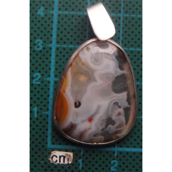 Doğal Taşlı Gümüş Kolye Ucu_1750