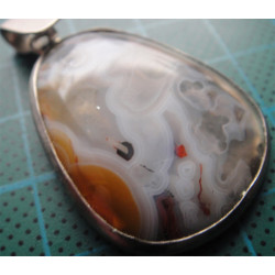 Doğal Taşlı Gümüş Kolye Ucu_1750