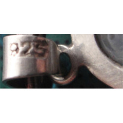 Doğal Taşlı Gümüş Kolye Ucu_1750