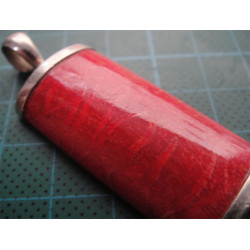 Mercan Taşlı Gümüş Kolye Ucu_1751