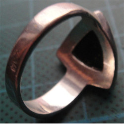 Kehribar Gümüş Kolye Ucu ve Yüzük SET_1753