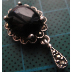 Markazit Taşlı Gümüş Kolye Ucu_1757