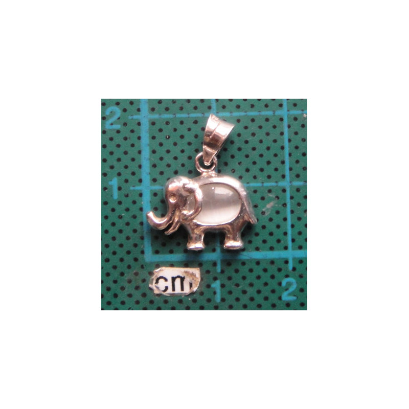 Sedef Taşlı Filli Gümüş Kolye Ucu_1758