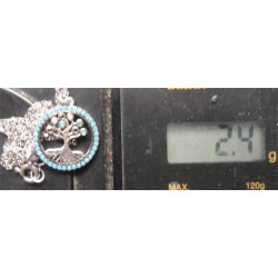 Ağaçlı Gümüş Kolye Ucu_1765