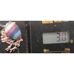 Uçan Balon Çocuklar Gümüş Kolye Ucu_1766