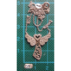 Melekli Gümüş Kolye Ucu_1767