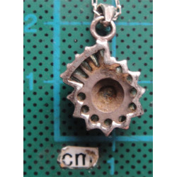 Baget ve Zirkon Taşlı Gümüş Kolye Ucu_1769