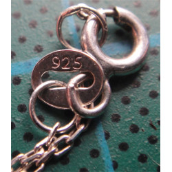 Baget ve Zirkon Taşlı Gümüş Kolye Ucu_1769