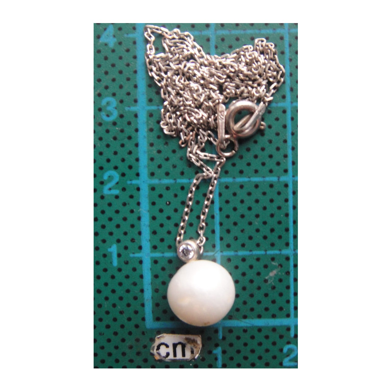 İncili Gümüş Kolye Ucu_1771