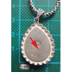 Sedefli Gümüş Kolye Ucu_1773