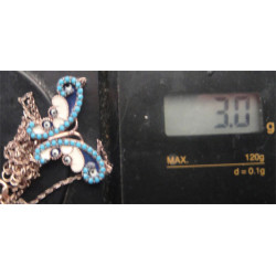 Kelebek Gümüş Kolye Ucu_1768