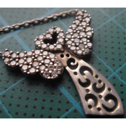 Melekli Gümüş Kolye Ucu_1767