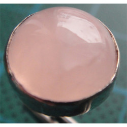 Pembe Taşlı Çivili Gümüş Küpe_446