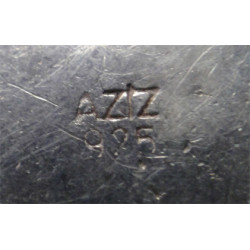 İri Sedef Taşlı Gümüş Kolye_505