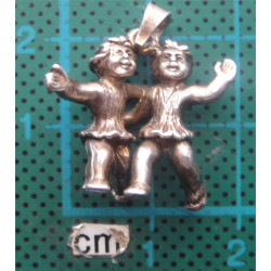 Gümüş İkizler Kolye Ucu_1826