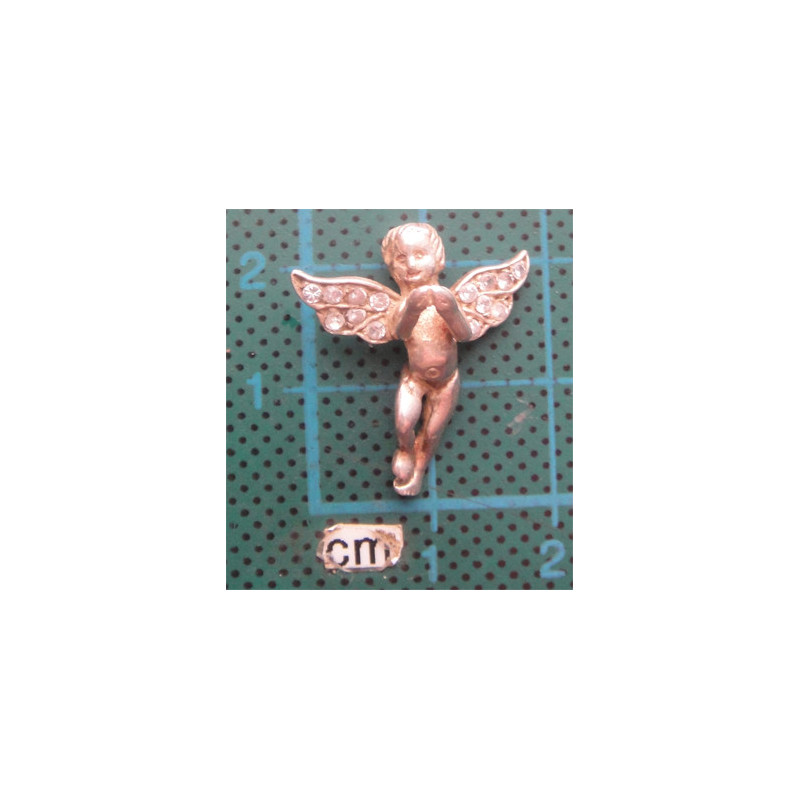 Zirkon Taşlı Gümüş Melek Kolye Ucu_1833