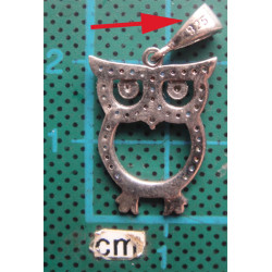 Gümüş Baykuş Kolye Ucu_1842