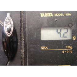 Markazit Taşlı Gümüş Kolye Ucu_1868