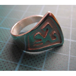 Native American Kokopelli Silver Ring_1357