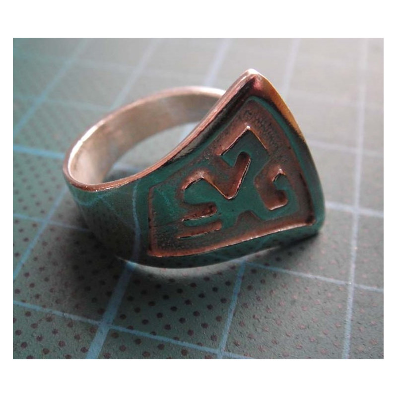 Native American Kokopelli Silver Ring_1357