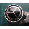 Mercedes-Benz Logolu Siyah Mineli Gümüş Yüzük_1359