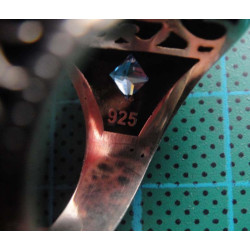 Ottoman style silver locket ring with turquoise stones_1362